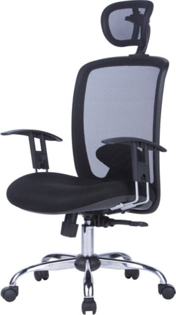 Office Products Καρέκλα Γραφείου Samos, Με Μπράτσα, Μαύρη