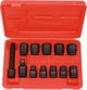 KS Tools Smūginių galvučių komplektas, trumpos 1/2" 10-24mm 12-vnt, KS Tools