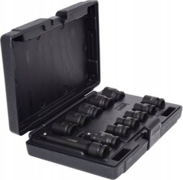 KS Tools Smūginių galvučių komplektas, trumpos 1/2" 10-24mm 12-vnt, KS Tools