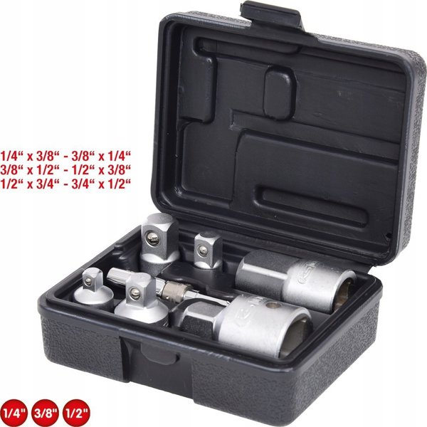 KS Tools Smūginių galvučių komplektas, trumpos 1/2" 10-24mm 12-vnt, KS Tools