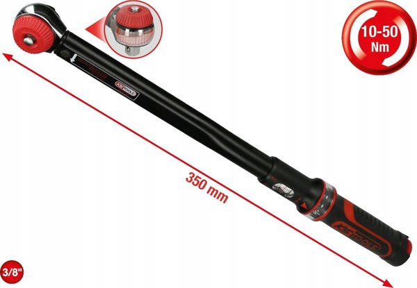 KS Tools KS Tools 3/8 ERGOTORQUE 10-50Nm Ratchet Torque Wrench