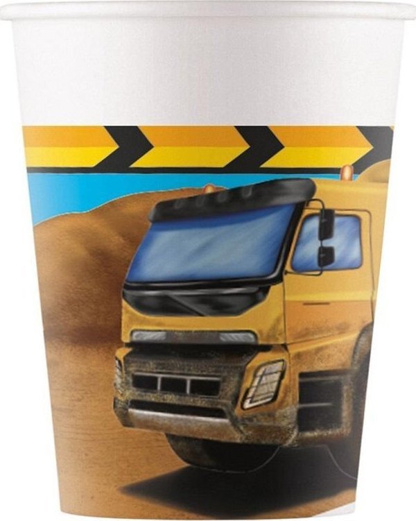 Χάρτινα ποτήρια Construction 200ml 8τεμ