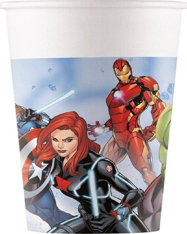 Χάρτινα ποτήρια Avengers Marvel 200ml 8τμχ