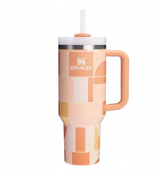 Kubek Termiczny Stanley Quencher H2.O FlowState 1.18L Apricot Court Geo