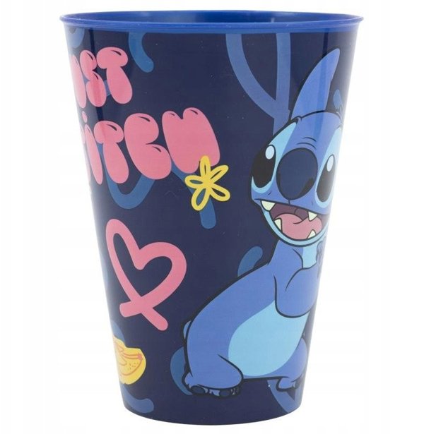 Πλαστικό κύπελλο για παιδιά Disney Stitch 430ml