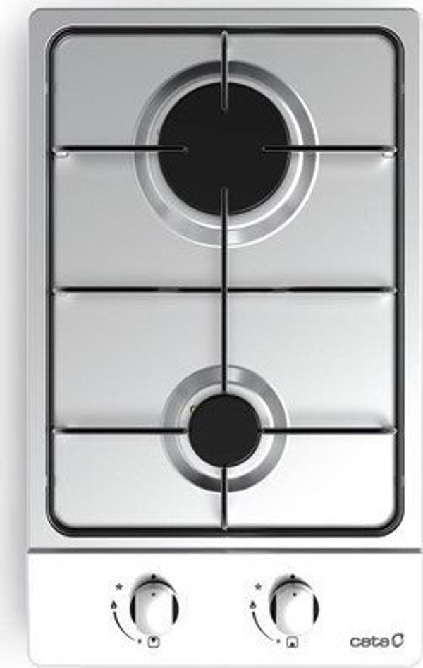 Kuchenka mikrofalowa Cata CATA | Hob | GI 3002 X | Gas | Number of burners/cooking zones 2 | Rotary knobs | Nerūdijantis plienas