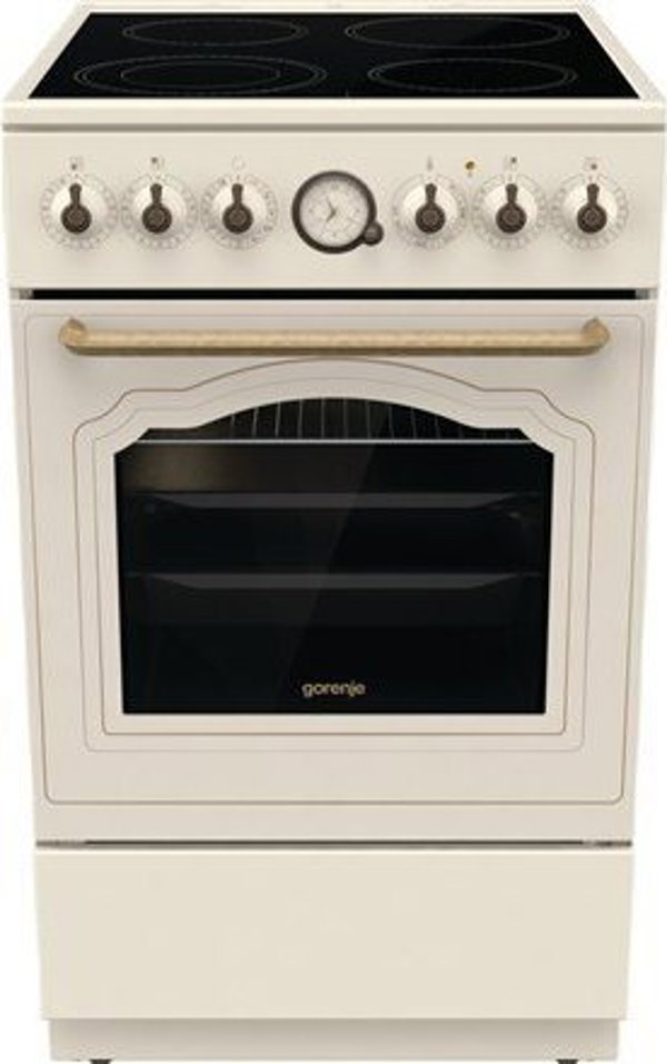 Κουζίνα Gorenje GECS5B70CLI Ηλεκτρική Κεραμική, 4 Ζώνες, Χρώμα Ελεφαντοστό