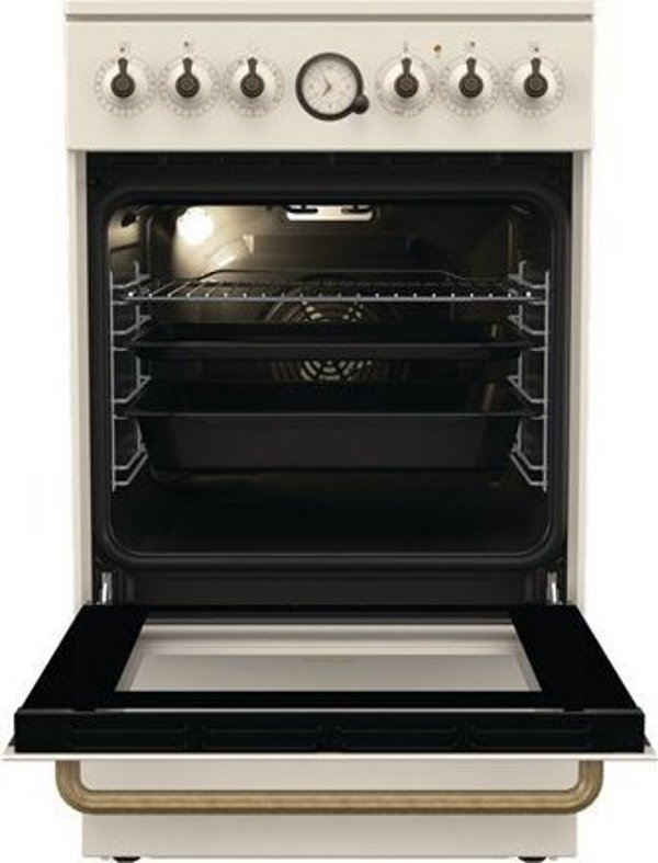 Κουζίνα Gorenje GECS5B70CLI Ηλεκτρική Κεραμική, 4 Ζώνες, Χρώμα Ελεφαντοστό