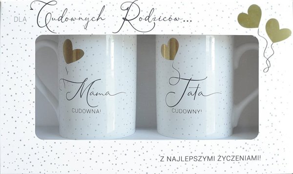 KUKARTKA Kubek komplet Mama/Tata