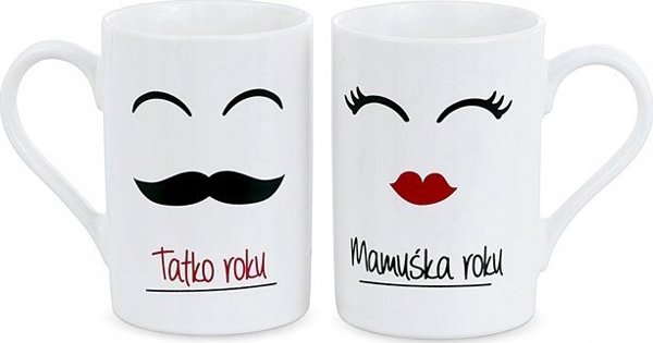 KUKARTKA Kubek komplet Mama/Tata