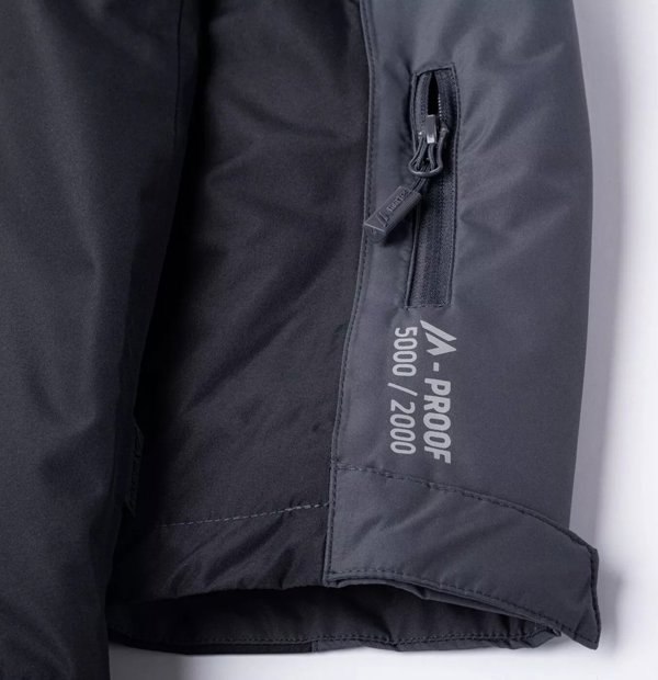 Ανδρικό μπουφάν Berg Outdoor Martes essentials MAKIO, ebony/anthracite/green olives, μέγεθος XXL