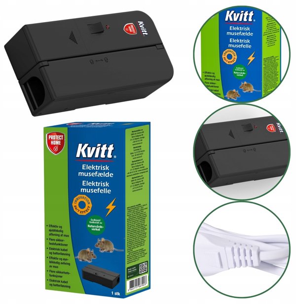 Kvitt® Elektrisk musefælde