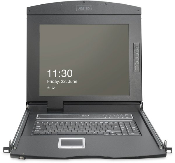 KVM Digitus 19" TFT Konsole GE Tastatur