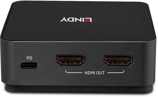 KVM Lindy 2-Port -C Dual HDMI 4K60 Switch