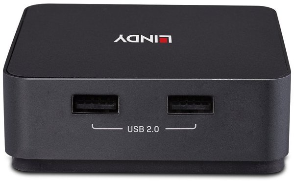 KVM Lindy 2-Port -C Dual HDMI 4K60 Switch
