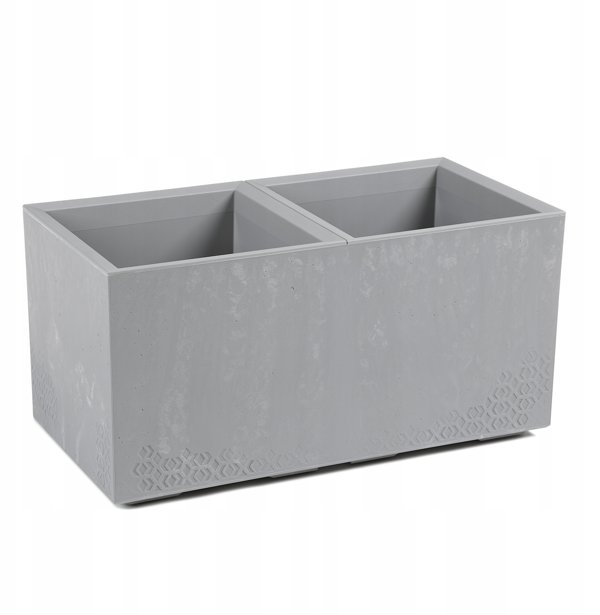 Kwietnik KARO 800x400x400 beton ECO recycled - jasny szary beton LA936-70 Lamela