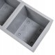 Kwietnik KARO 800x400x400 beton ECO recycled - jasny szary beton LA936-70 Lamela