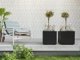 Kwietnik KARO 800x400x400 beton ECO recycled - jasny szary beton LA936-70 Lamela