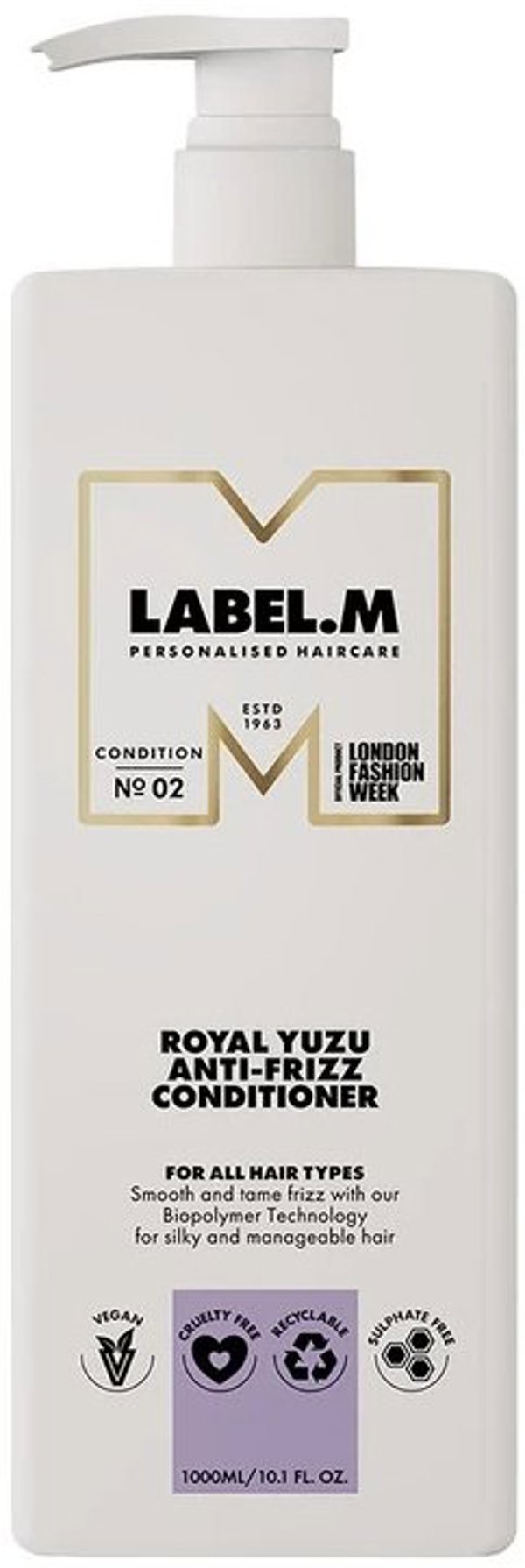 Label m Label.M, Royal Yuzu, Hair Conditioner, Anti-Frizz, 1000 ml For Women