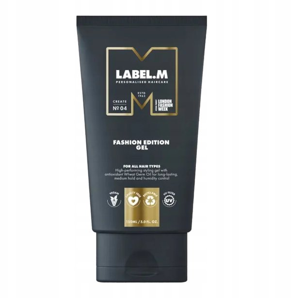 Label m Label.M, Fashion Edition, Hair Styling Gel, Humidity Resistant, Medium Hold, 150 ml Unisex