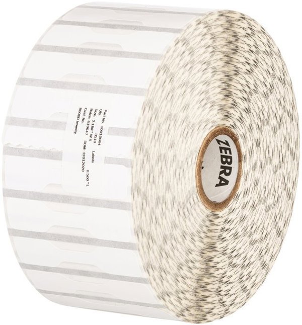 Label, Polypropylene, 2.2x0.5in (55.9x12.7mm)| DT, 8000D Jewelry, Coated, Permanent Adhesive, 1in (25.4mm) core, 3510/roll, 6/box