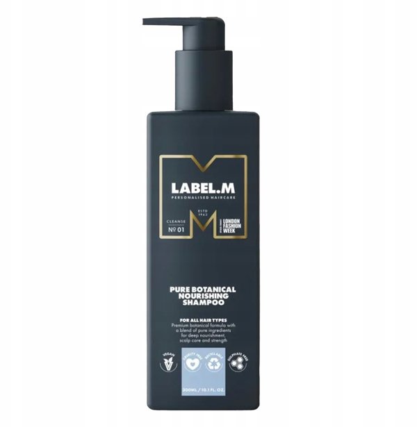 Label m Label.M, Pure Botanical, Hair Shampoo, Nourishing, 300 ml For Women