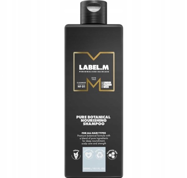 Label m Label.M, Pure Botanical, Hair Shampoo, Nourishing, 300 ml For Women