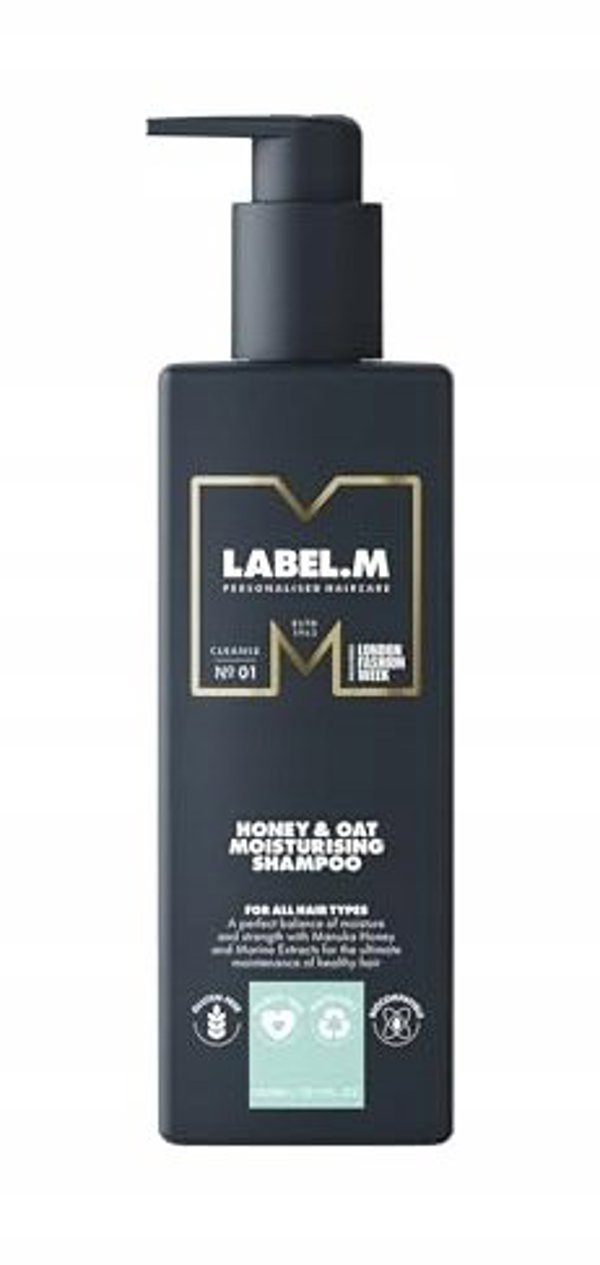 Label m Label.M, Honey & Oat, Hair Shampoo, Moisturising, 300 ml For Women