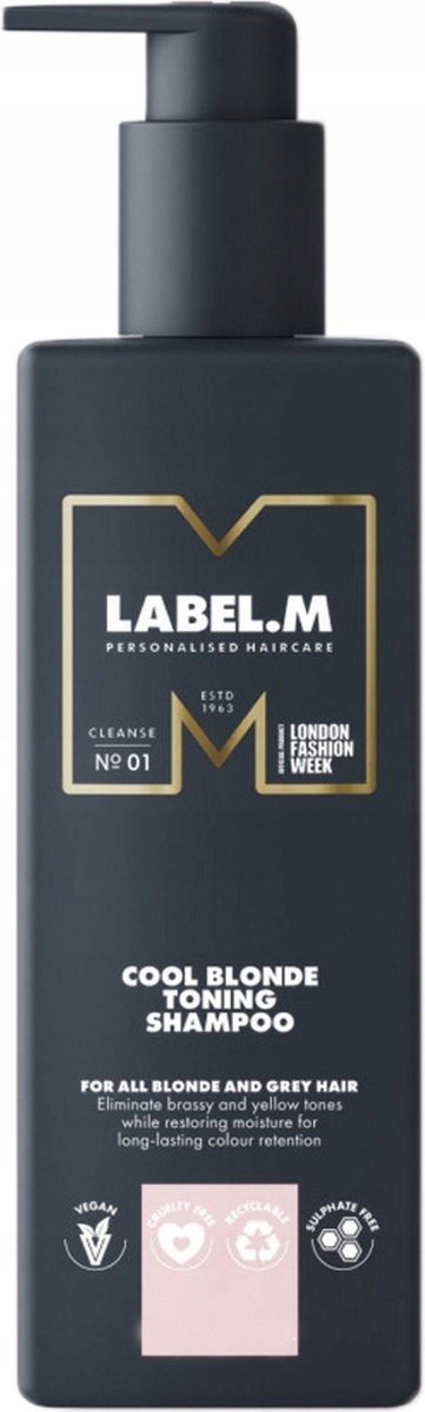 Label m Label.M, Cool Blonde, Hair Shampoo, For Neutralisation Of Yellow Tones, 1000 ml For Women