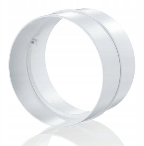 Lacnik kanalu okraglego fi 150mm bialy KO150-2
