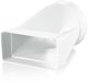 Lacznik kanalow plaskiego i okraglego 60x204mm fi 125mm w plaszczyznie stycznej bialy KP60-3