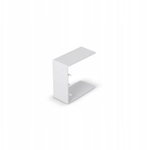 AKS Ευθύς Σύνδεσμος Καναλιού Καλωδίων KE LPRO 60x130mm, Λευκό, 1 Τεμάχιο