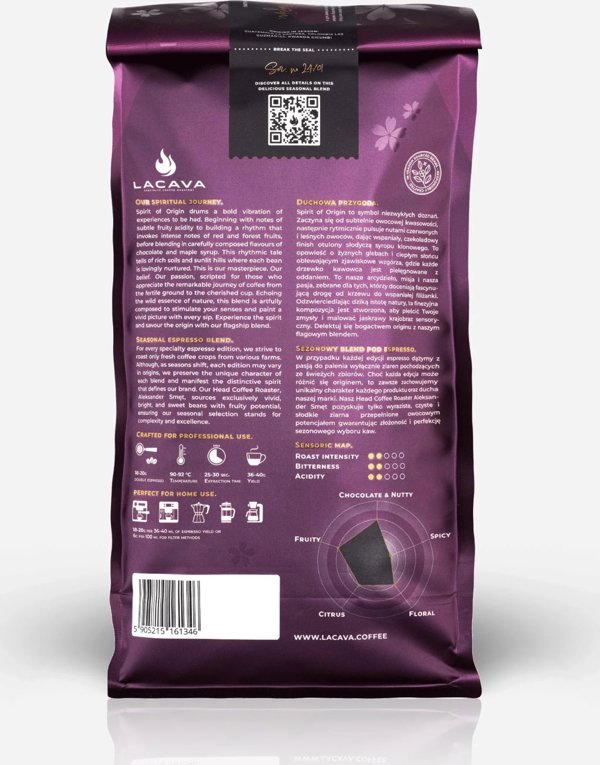 LaCava Πνεύμα Προέλευσης Espresso, Καφές σε Κόκκους, 1kg