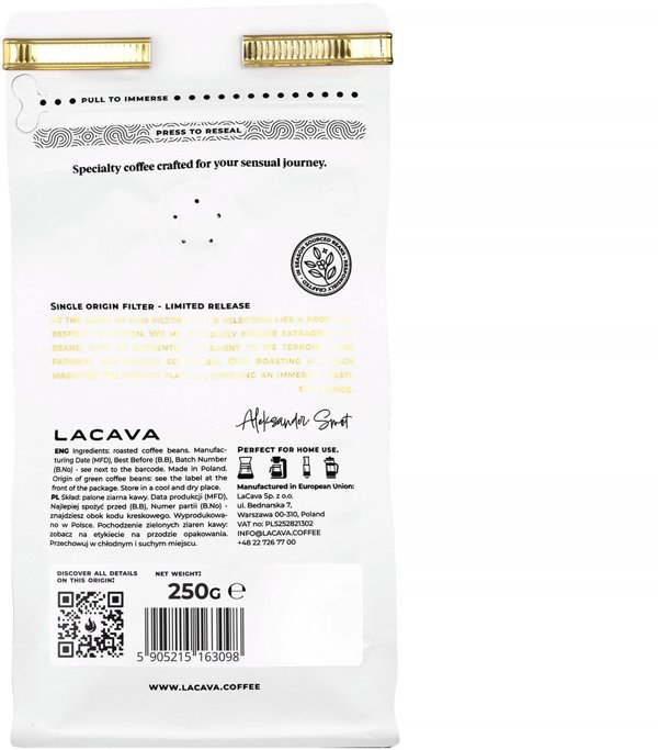 LaCava - kawa ziarnista Etiopia Tibebu Roba Natural Filter 250 g