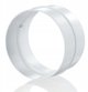 Lacznik kanalu okraglego fi 125mm bialy KO125-2