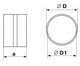 Lacznik kanalu okraglego fi 125mm bialy KO125-2