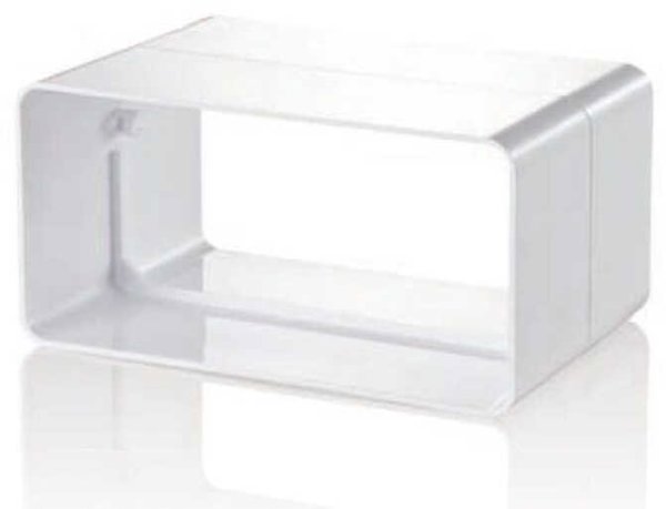 Lacnik kanalu plaskeigo 90x220 bialy KP90-2