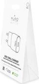 Puro Mini Fast Travel Charger, Φορτιστής USB-C 3A, White (PUR415WHT)