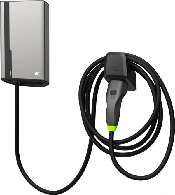 Φορτιστής EV Green Cell Habu 22kW Wallbox Type 2 5m με Wi-Fi, Bluetooth, NFC & GC App