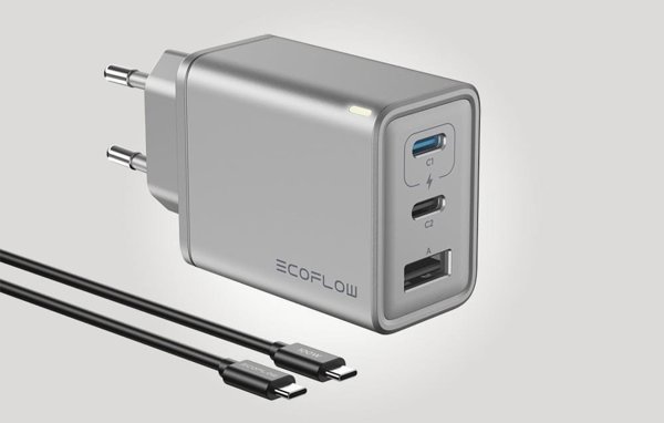 EcoFlow GaN RAPID Φορτιστής, 65W, USB-C, Ταχείας Φόρτισης