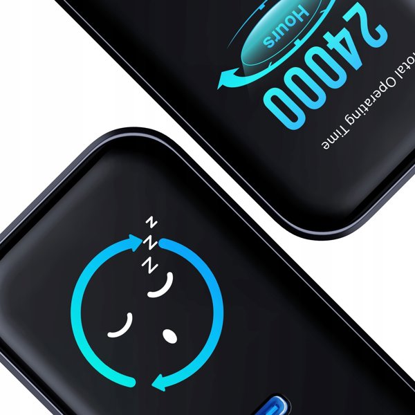 Φορτιστής δικτύου 3MK InCharge Lumin PD 67W QC4+ PPS AFC FCP SCP USB-A 2xUSB-C TFT μαύρος