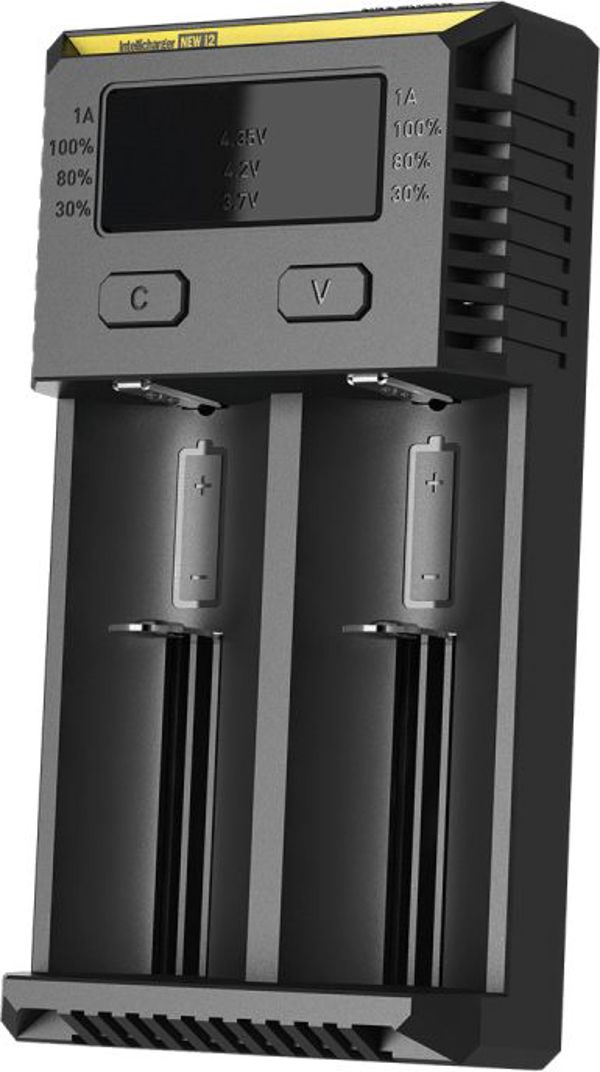 Nitecore I2 New Intellicharger Φορτιστής Μπαταριών - Συμβατός με Li-ion 10440, 14500, 18350, RCR123