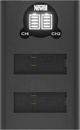 Newell DL-USB-C Διπλός Φορτιστής Μπαταριών για GoPro AHDBT-901 με Οθόνη και USB-C