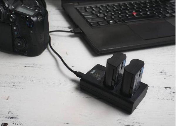 Newell DL-USB-C Διπλός Φορτιστής Μπαταριών για GoPro AHDBT-901 με Οθόνη και USB-C