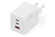 Φορτιστής δικτύου 100W με 2x USB-C και 1x USB-A λευκός