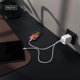 Φορτιστής δικτύου 100W με 2x USB-C και 1x USB-A λευκός