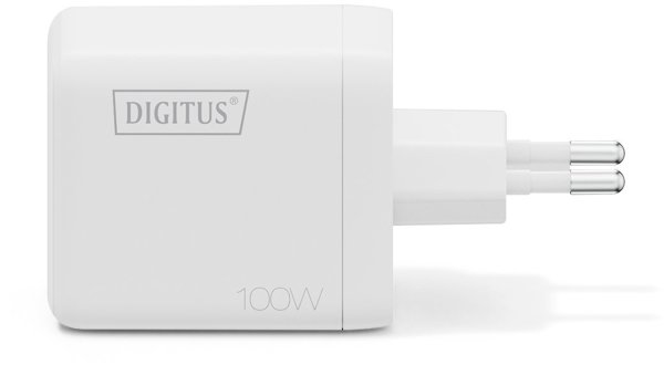 Φορτιστής δικτύου 100W με 2x USB-C και 1x USB-A λευκός