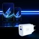 Φορτιστής 3MK FlowPower 30W PD 3.0 QC4+ με Θύρες USB-A & USB-C White