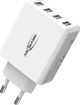 Ansmann Φορτιστής Τοίχου HC430, 4x USB-A, 30W, 3A, Μαύρο (1001-0113)