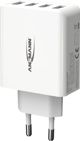 Ansmann Φορτιστής Τοίχου HC430, 4x USB-A, 30W, 3A, Μαύρο (1001-0113)